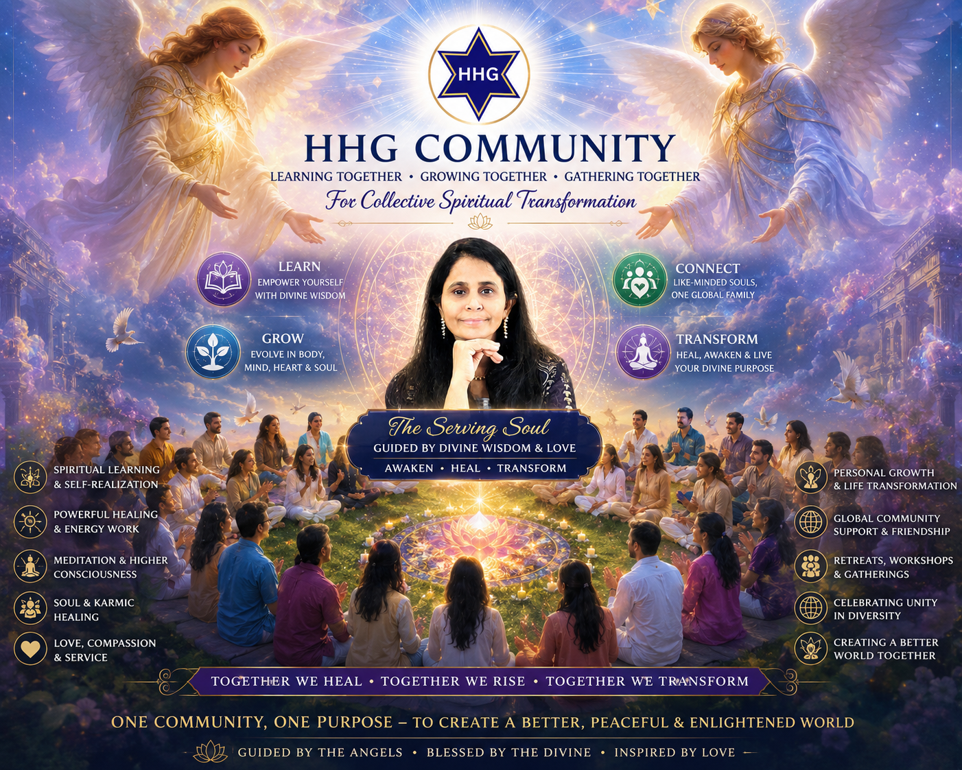 HHG Divine Community — Learning, Growing & Gathering Together with Mumtaz TheServingSoul